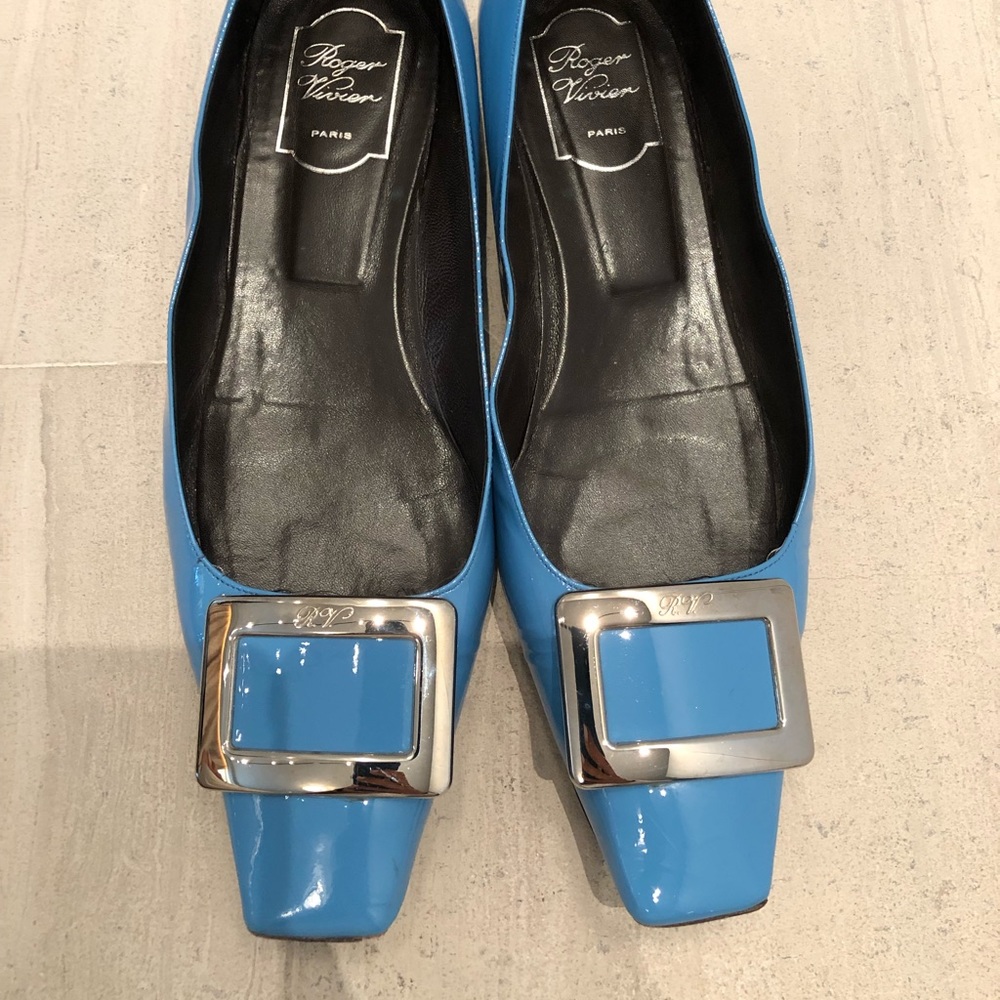 Roger ViVier Trompette Patent leather flats